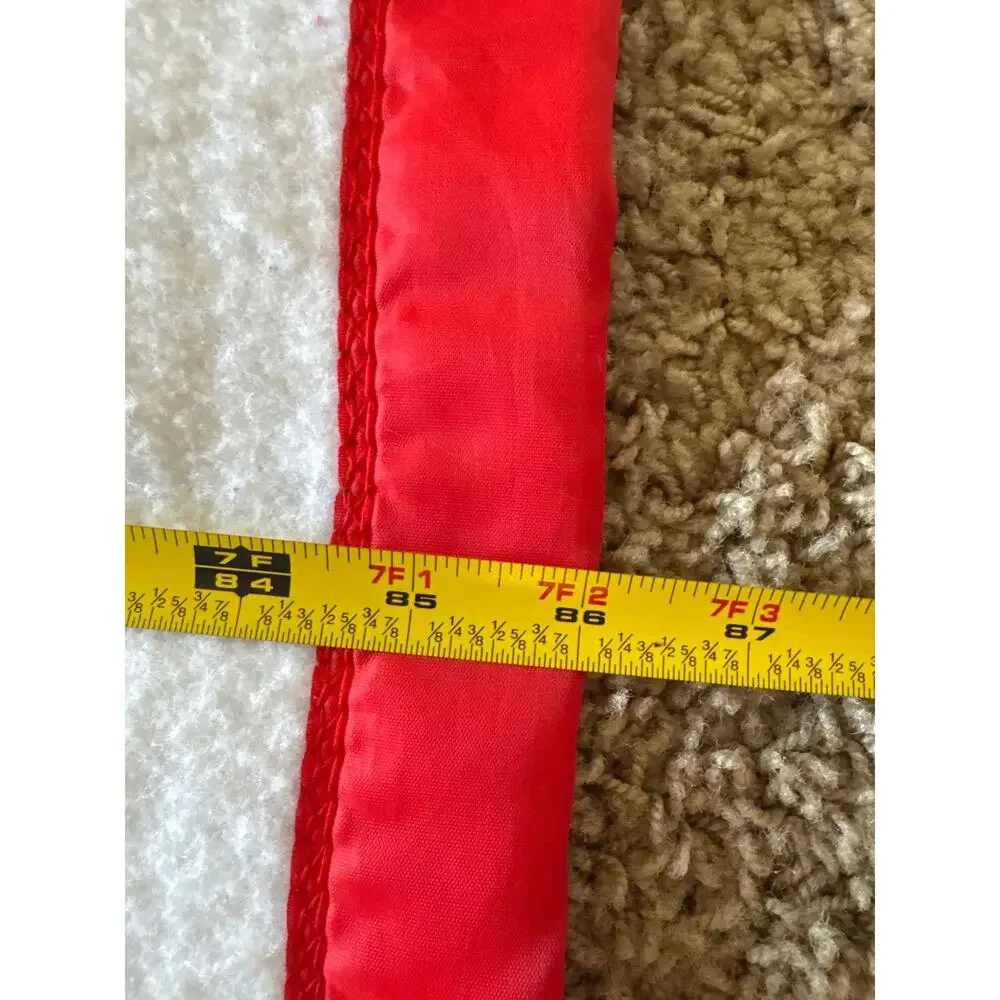Vintage 90s Disney 101 Dalmatians Beacon USA Satin Trim Blanket 73x86